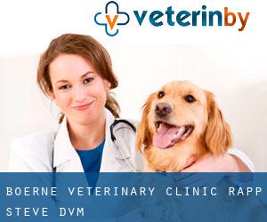 Boerne Veterinary Clinic: Rapp Steve DVM